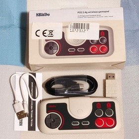 PC Engine mini Console Bundle Turbo Pad 8Bitdo Controller HDMI USB Adapter