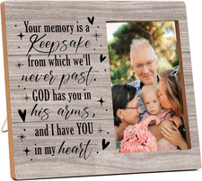 Memorial Picture Frame - in Loving Memory Wooden Photo Frame, Sympathy Bereave