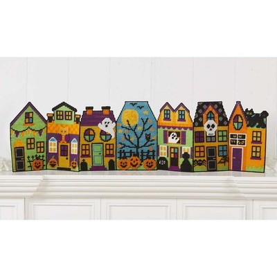Herrschners  Halloween Town Mantle Sitter Plastic Canvas Kit