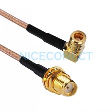 SMA female to SMB female right angle Connector Pigtail Cable RG316 30cm for Wifi