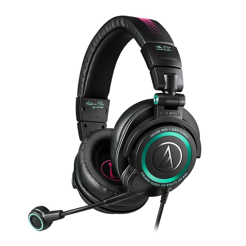 Audio-Technica ATH-M50xSTS-USB Hatsune Miku Gaming Streaming