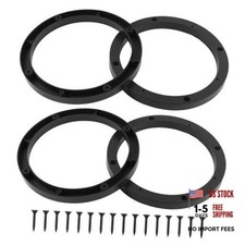 Car 6.5 Speaker Spacer with 16PCS Screws,No-Drill Door Speaker Adapter 6.5 4PCS