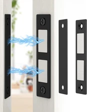 30 Lb Magnetic Door Catch Screw in Black, Heavy Duty Cabinet Latch, Cabine