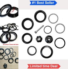 Bike Headset 1-1/8 Inch Threadless 44mm 34mm Top Cap Bearings Steel Forged Star