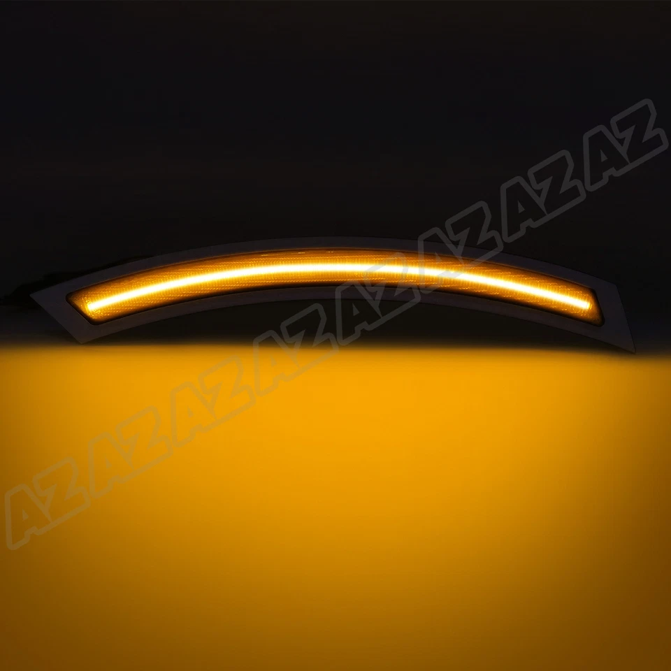 For 14-18 BMW X5 F15 M F85 LED Front Bumper Side Marker Reflector Light Smoked Foto 4 de 4