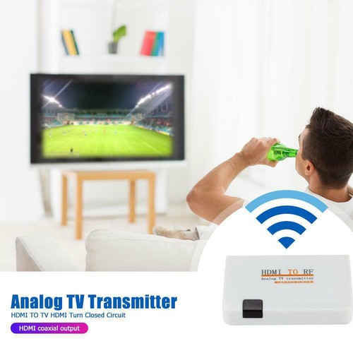HDMI To RF HDMI Coaxial Converter Adapter Box Remote Control US EU UK Plug US - Picture 9 of 12