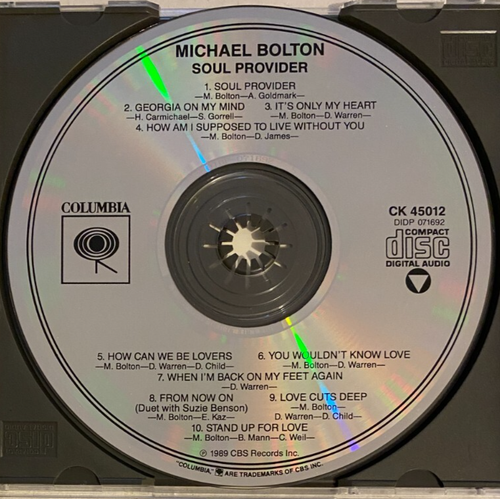 Michael Bolton – Soul Provider CD 1989 - Picture 3 of 3