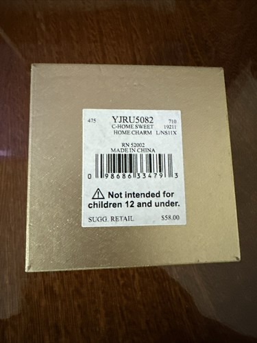 NUEVO CON ETIQUETAS RARO Dije de alta costura jugosa ""hogar dulce hogar"" en caja de lujo. YJRU5082 - Imagen 21 de 21