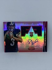 2013 Certified Freshman Fabric Mirror Red Signatures Landry Jones Rookie Auto RC