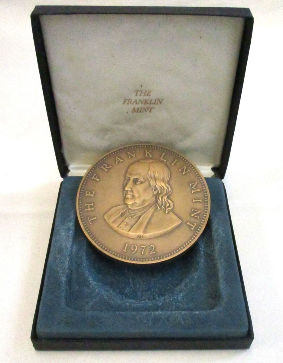 1972 FRANKLIN MINT BRONZE BENJAMIN FRANKLIN CALENDAR MEDAL | eBay