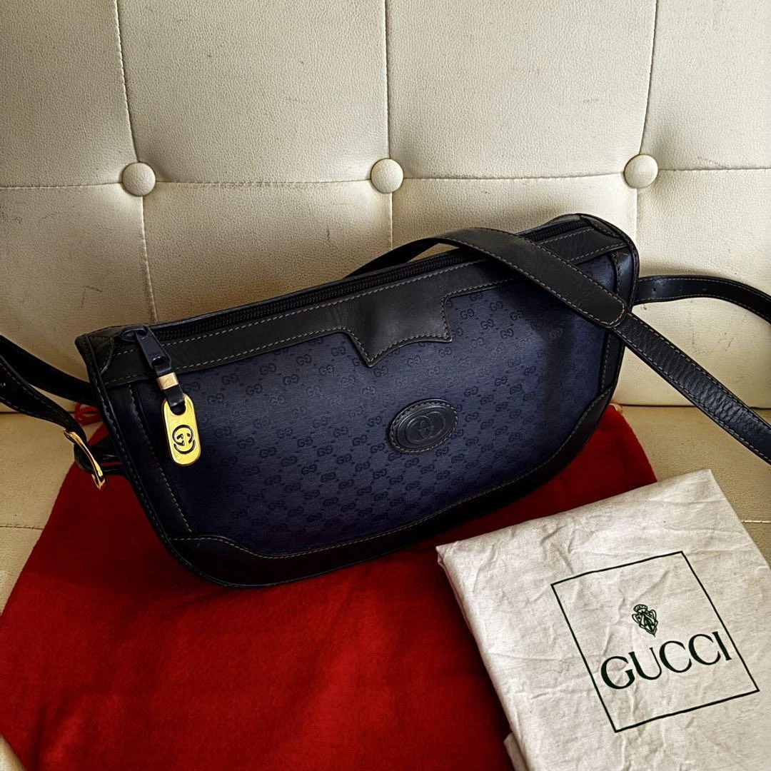 Gucci Old Gucci 2 Way Shoulder Bag With Accessories Luxury Handbag USED