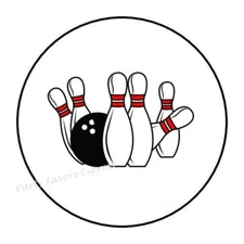 BOWLING ENVELOPE SEALS LABELS STICKERS PARTY FAVORS