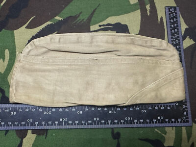 Original WW2 US Army Garrison Side Cap Mütze - Old Stock - Combat Servicable