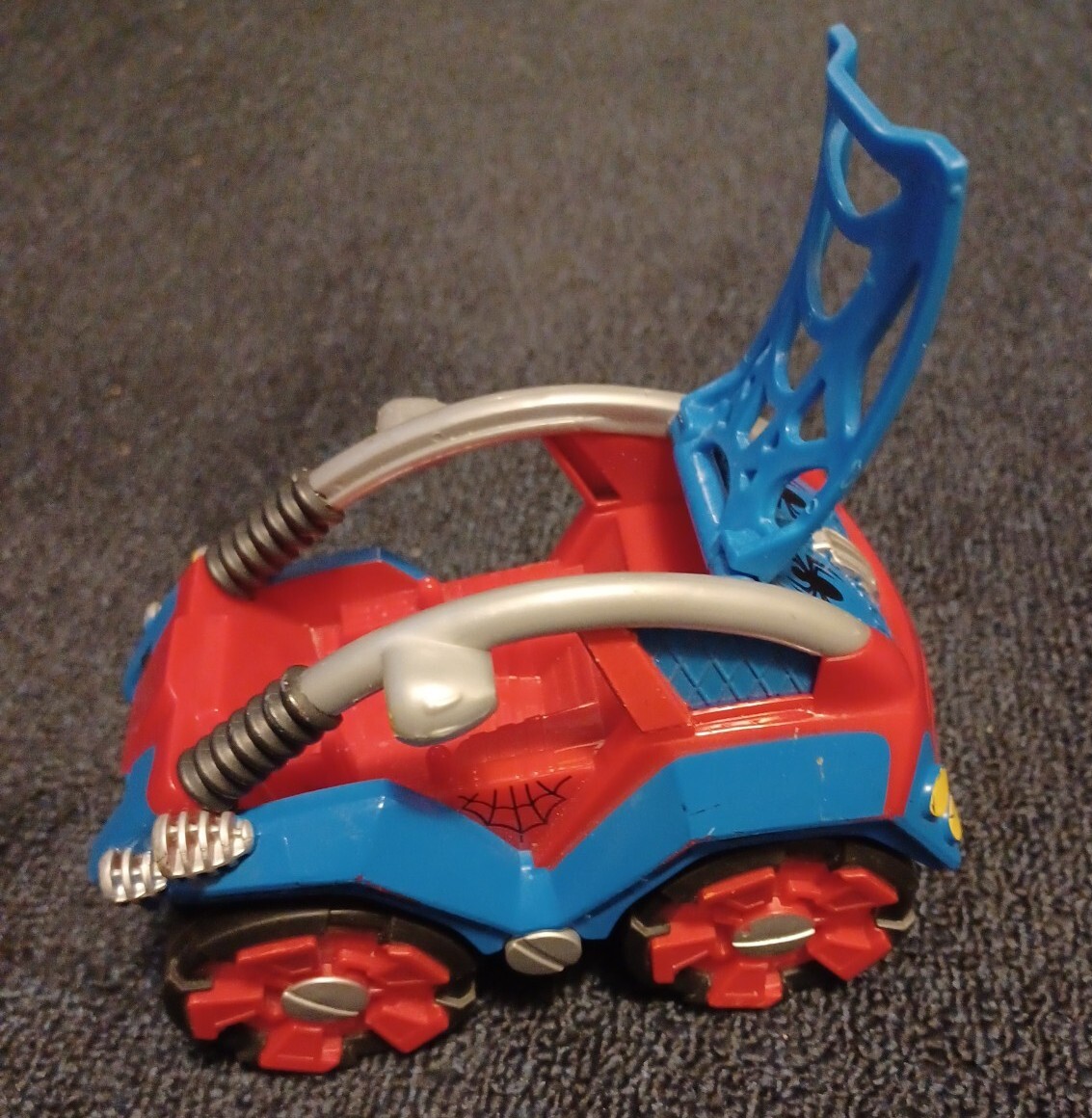 Spider-Man 🕷 Pull-Back Car/Stunt Toy Vehicle 5.5" Hasbro 2011 Marvel 🕷 🕷 🕷 