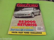 RS 2000 FAST FORD MAGAZINE NOVEMBER 1991 #C5