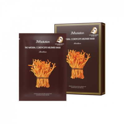 JMSOLUTION THE NATURAL CORDYCES MILITRIS MASK MOISTURE, KBeauty, sample