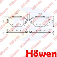 Fits 2008 208 Corsa 1.2 1.5 HDi Electric Brake Pads Set Rear Howen 1664737180