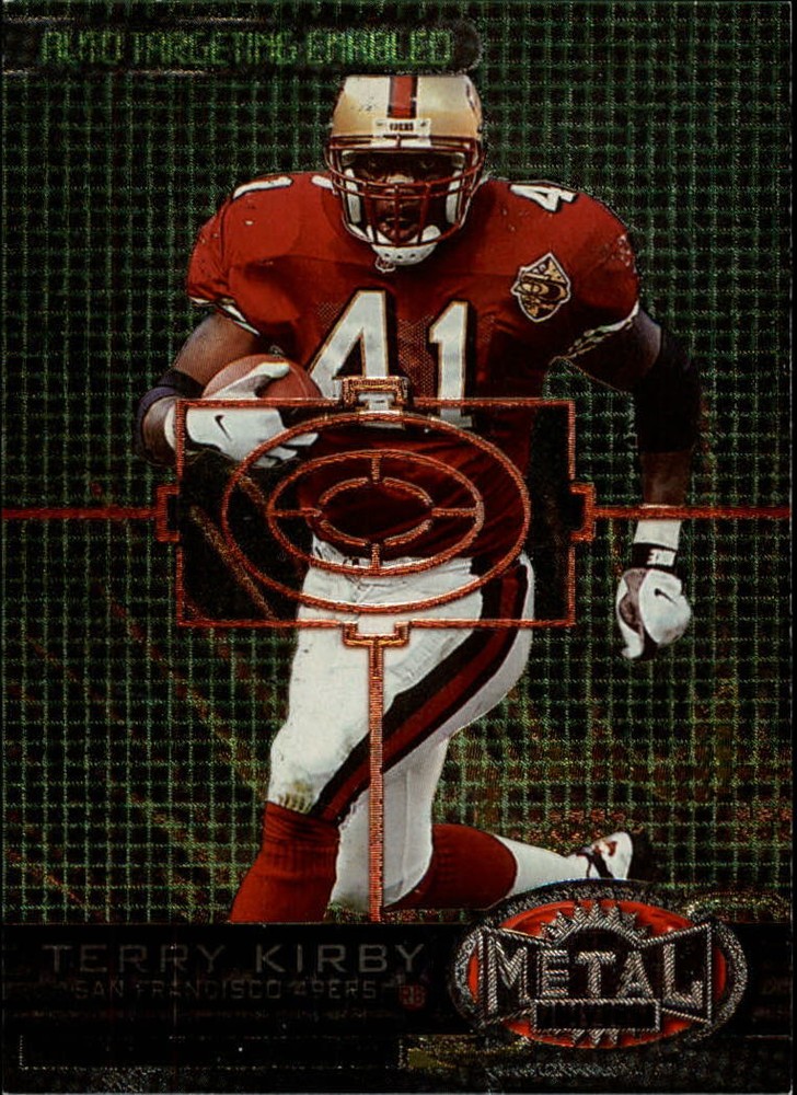 1997 Metal Universe Football Card #2 Terry Kirby