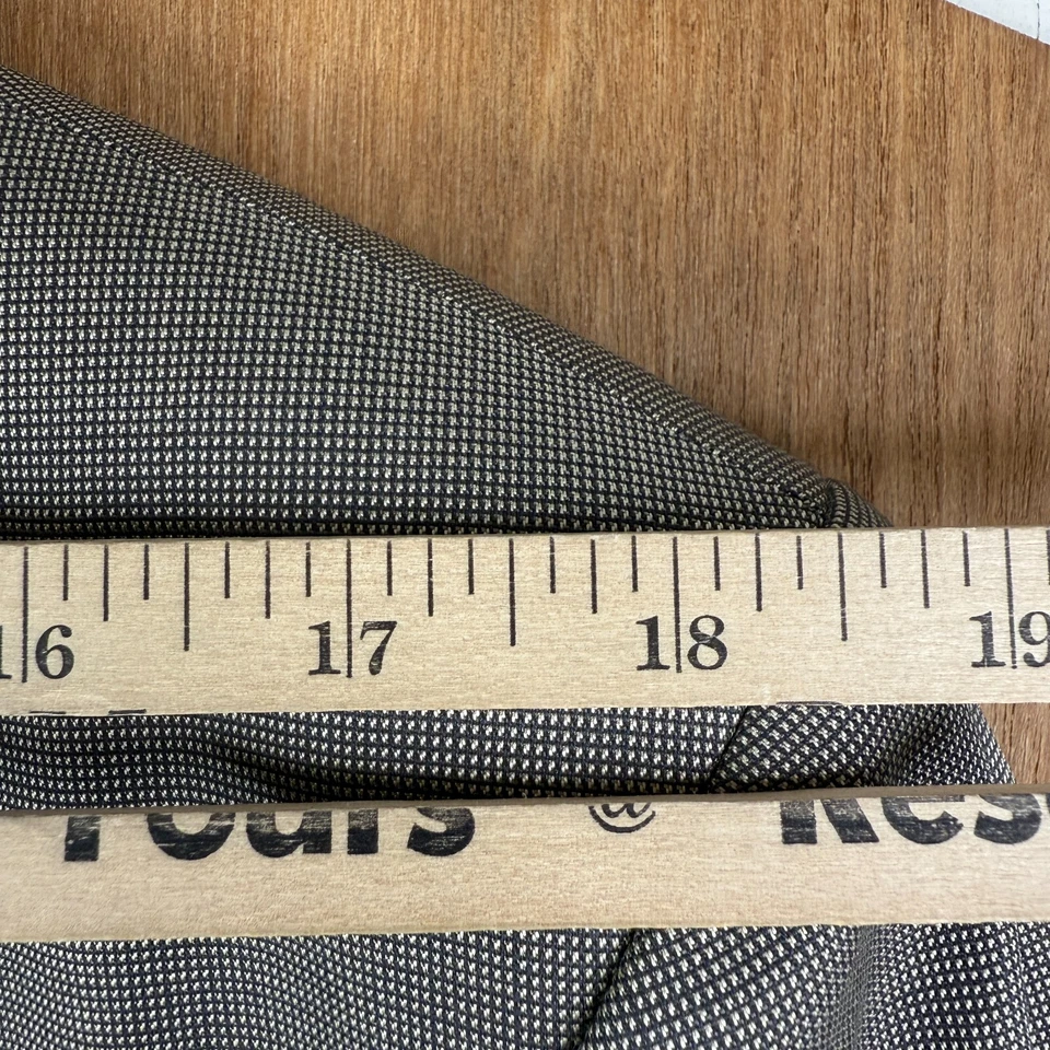 Tasso Elba Suit Mens 42L Tan 2 Button Wool Silk Blend Macys Pants 34x31 Flat - Image 4 of 4