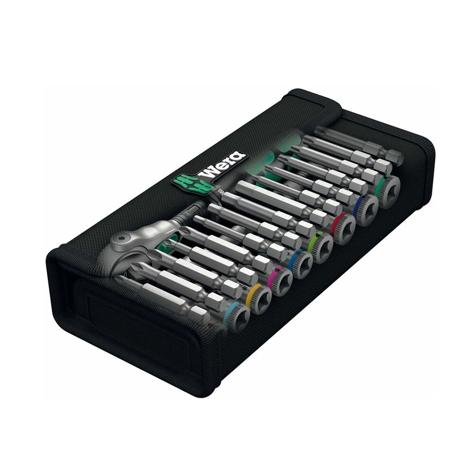 WERA SAE 1/4″ DRIVE MULTI-FUNCTION ZYKLOP SPEED RATCHET SOCKET SET - 28 PC. SET - Image 2 of 4