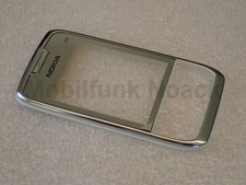 Cover originale Nokia E66 A | front cover | guscio superiore in argento bianco white NUOVO