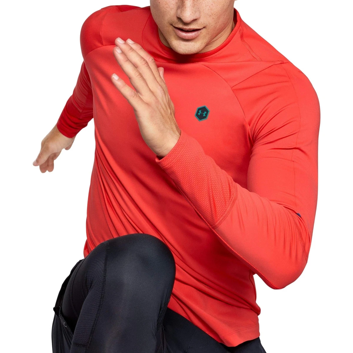 Under armour men's coldgear 2024 mock long sleeve golf shirt