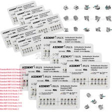 Dental Orthodontics Brackets Plus Brace Mini/Standard Hooks 3-4-5 Mesh Base