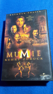 DIE MUMIE KEHRT ZURÜCK - VHS Kassette, BRENDAN FRASIER, UNIVERSAL STUDIOS 2001