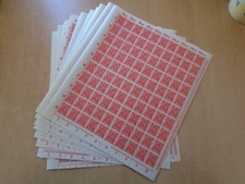 Germany - SG205 3DM vermilion 1922. 10 x complete sheets of 100 stamps.