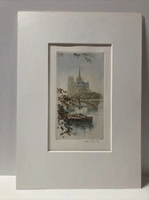 Henri Le Riche Original Etching Signed.