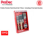 ProDec Premier Paint Brush Set 7 Piece - Including 2 Free Sash Brushes PBPT061