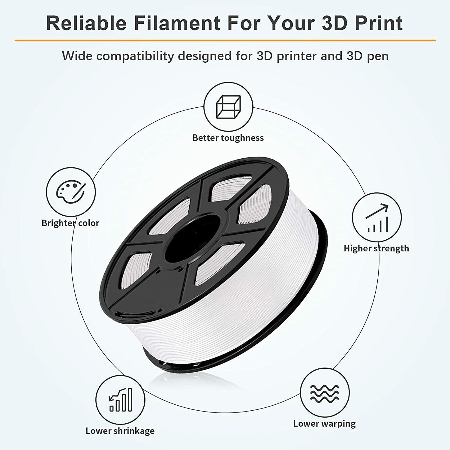 JAYO 1KG PLA Carbon Fiber 3D Printer Filament 1.75mm Black