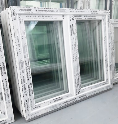 Kunststofffenster (Kunststoff   Fenster) 120x100 cm bxh, (1200x1000 mm bxh),weiß