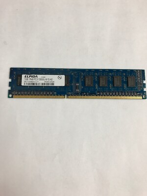 ELPIDA 1GB 1Rx8 PC3-10600U Desktop Ram EBJ10UE8BDF0-DJ-F Tested Working