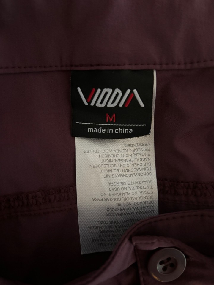 Viodia Nylon / spandex Hiking Cargo Shorts Size M Medium Women Purple