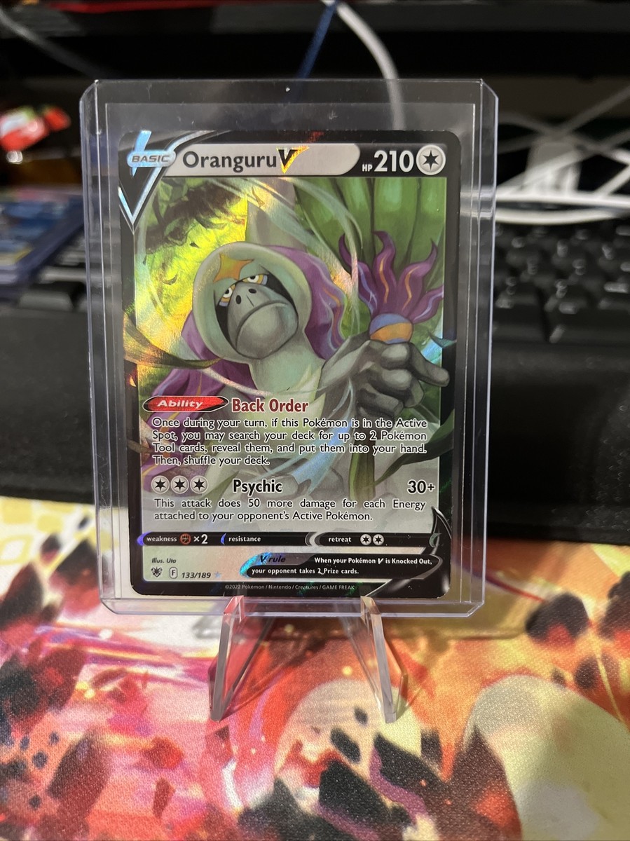 oranguru v pokemon card value Pokémon TCG Oranguru V Astral Radiance 133/189 Holo Ultra Rare