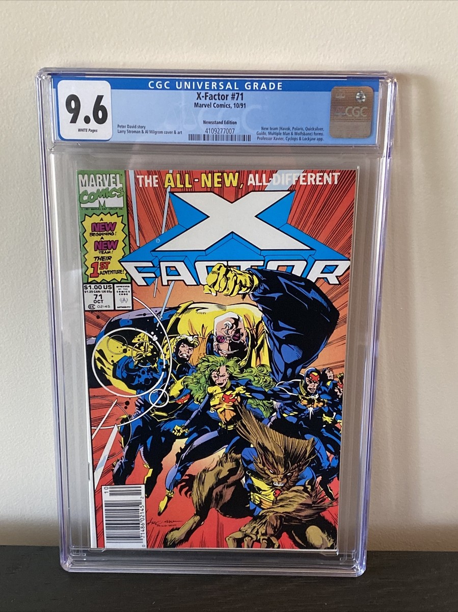 X-Factor #71 Rare Newsstand CGC 9.6 1st New Team Marvel Key 1991