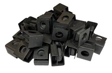 25 Pack Black 12-24 Slide-on Cage Nuts USA Made Hardware Fastener Server Rack