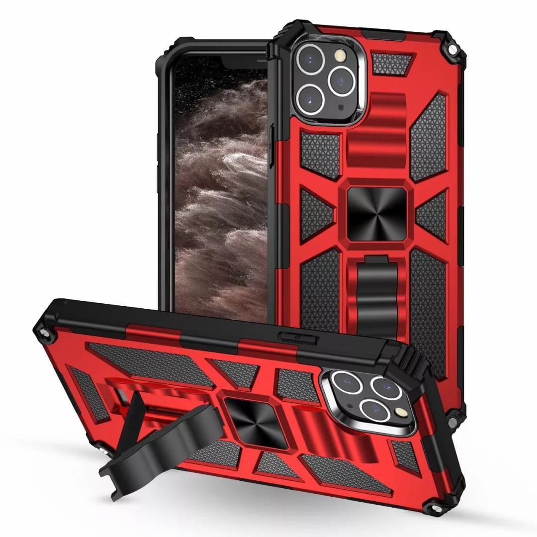 Lanhiem Handyhülle Für IPhone 11 Pro Hülle Mit 2 Stück Panzerglas Und 360° Ring Ständer, Militärischer Stoßfest Schutzhülle Für IPhone 11 Pro Case, Grün