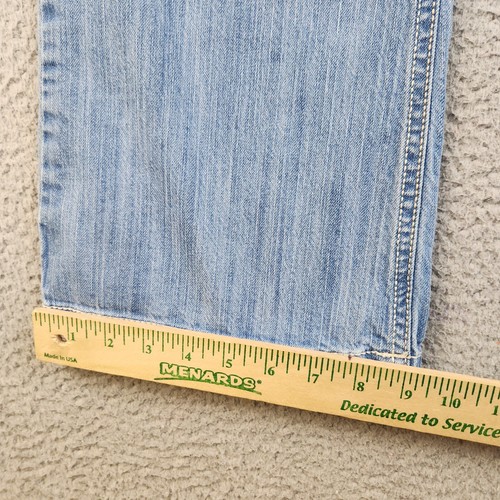 Code Bleu Jeans Womens 6 (28x29) Reg Studded Bootcut Fleur De Lis Flap Pockets - Picture 6 of 9