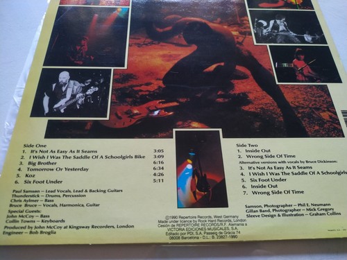 Samson Survivors Bruce Dickinson 1990 VLP-442 - LP Vinilo 12" VG/VG - Photo 6 sur 7