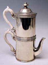 J.C.Klinkosch Silber Coffee Mocha Jug Vienna Silver Coffee Percolator Um 1880