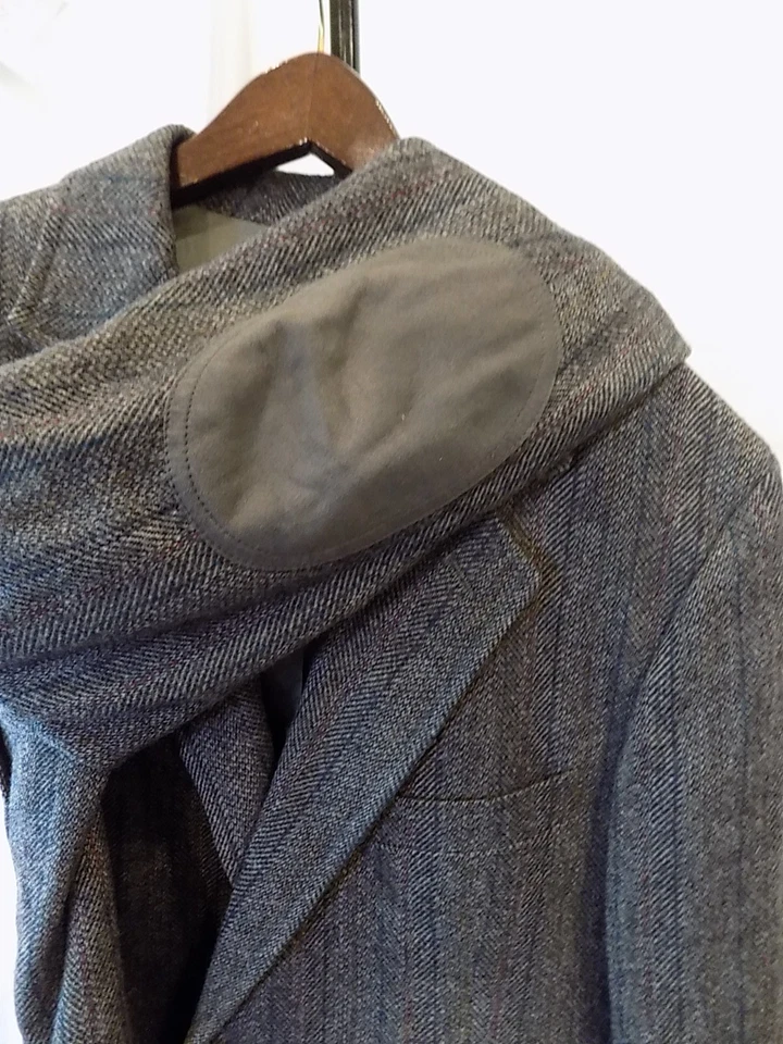 Vtg PENDLETON 100% Wool Striped Gray Sport Coat Mens 42R USA (308) - Image 4 of 4