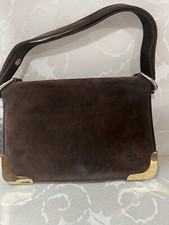 Tony Iammatteo Pour Christina Vintage Brown Suede Purse. RARE