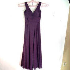 Morilee Madeline GardnerPurple Size 6 Crossover Bodice Formal Long Dress #Prom