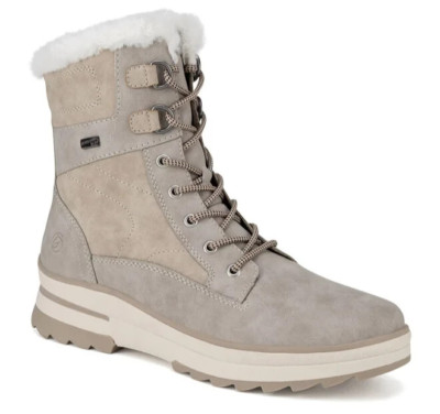 Remonte D2B73-40 Grau Gr. 38 Damen Leder TEX Schnürstiefel UVP:119,90  (S/940)