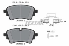 TEXTAR Bremsbeläge Bremsklötze Rückseite für Audi A4 Avant 8W5 B9 2.0 TDI
