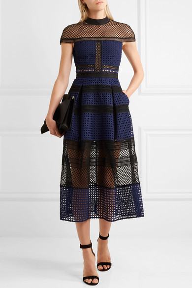 green teardrop lace maxi dress