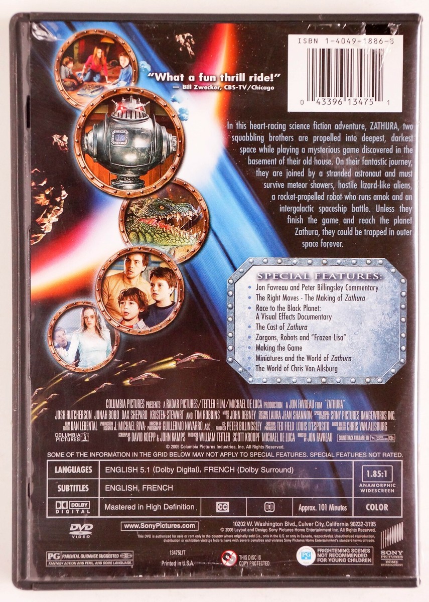 Zathura: A Space Adventure (DVD, 2005) Special Edition,Josh