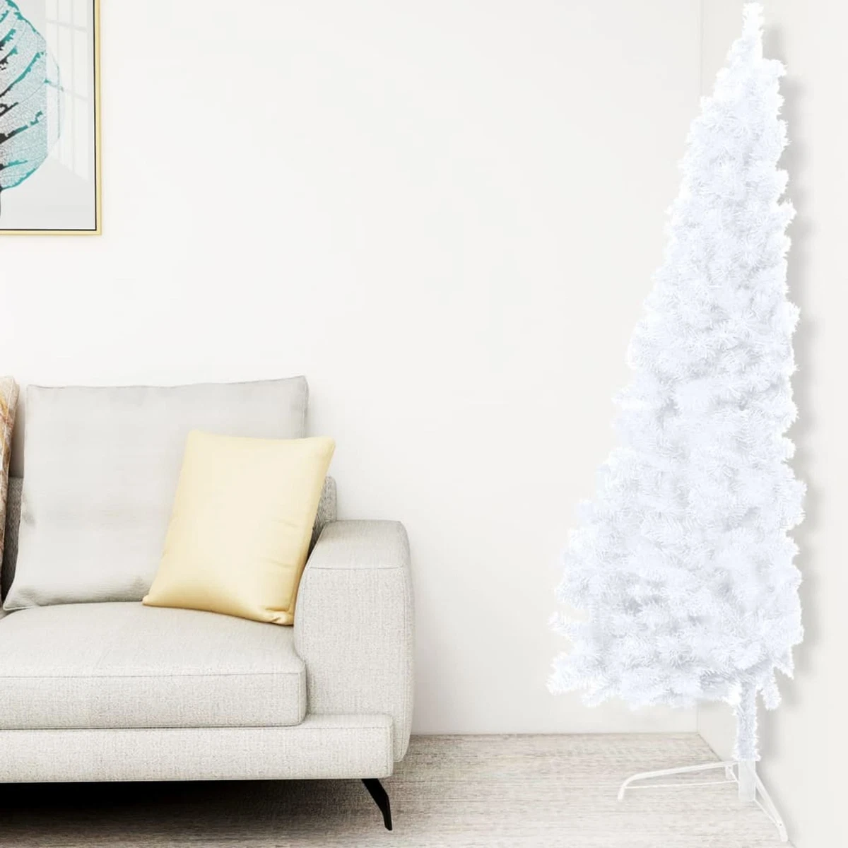 Pre lit half christmas cheap tree